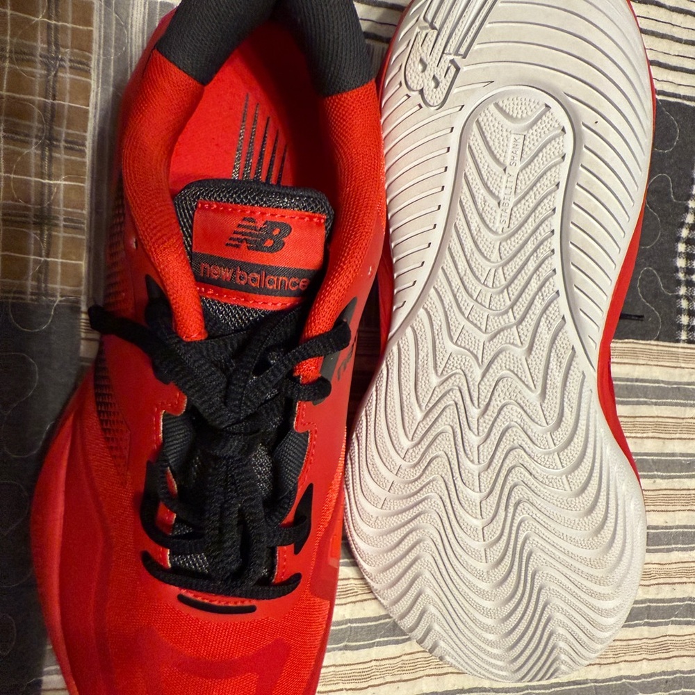 New Balance Red and Black Athletic Shoes